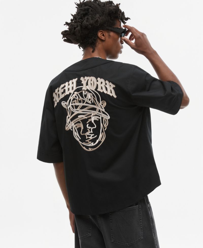 Men's Oversized NY Baseball Top
