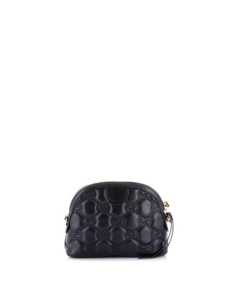 Small Dome Chain Zip Shoulder Bag GG Matelasse Leather