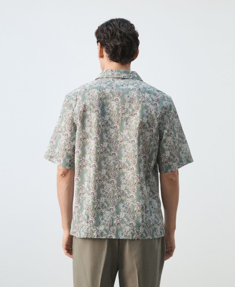 Men's Cotton Bowling-Collar Shirt