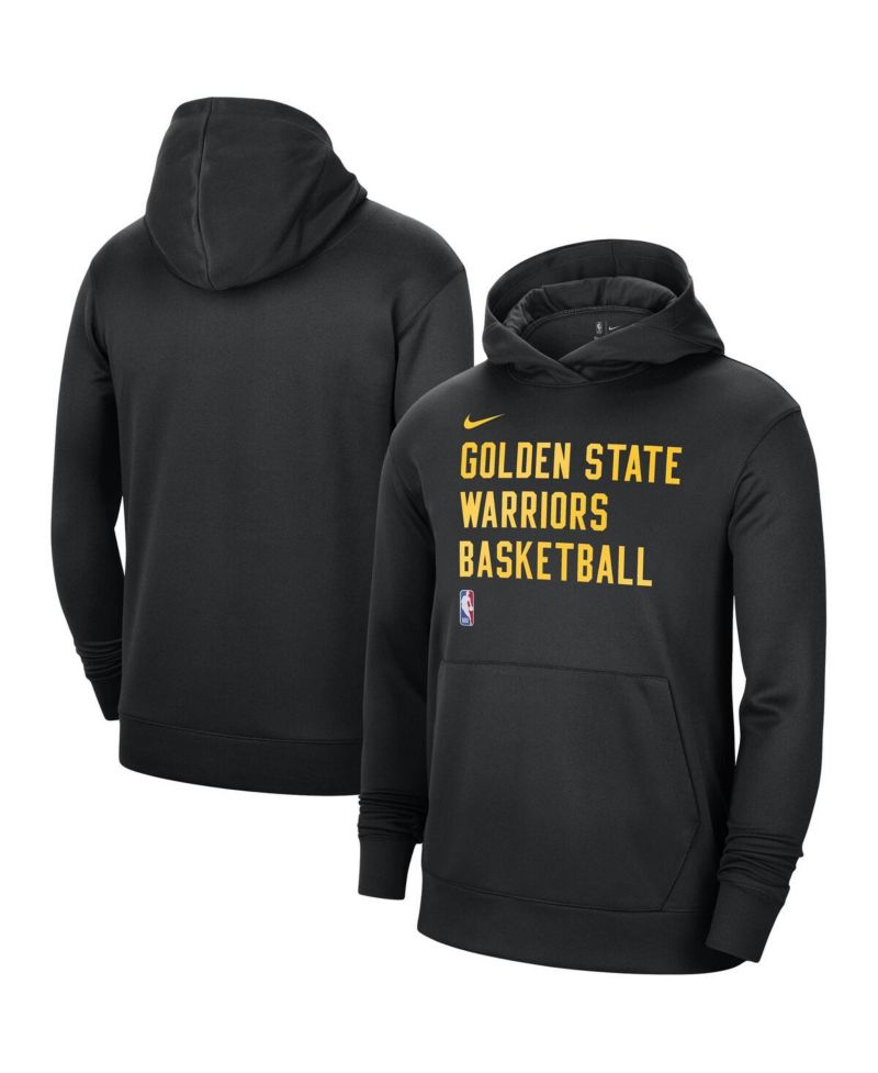 Men's and Women's Black Golden State Warriors 2023/24 Performance Spotlight On-Court Practice Pullover Hoodie
