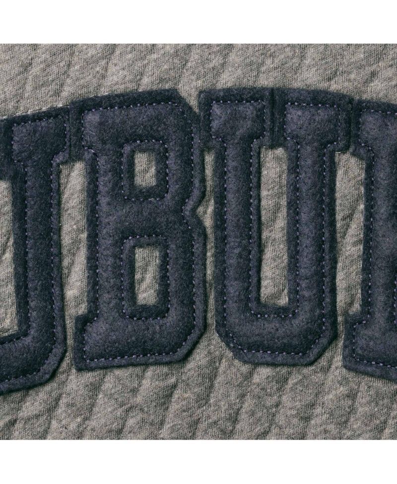 Women's Heathered Gray Auburn Tigers Moose Applique Quilted Pullover Sweatshirt