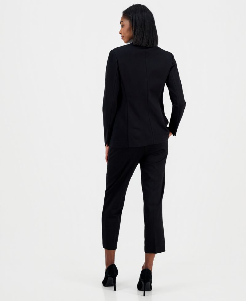 Women's Compression Notch-Collar Single Button Blazer