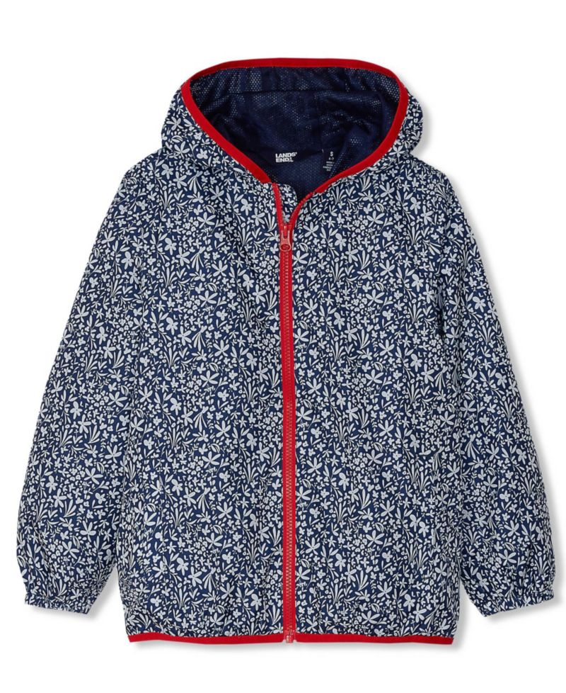 Kids Waterproof Hooded Packable Rain Jacket