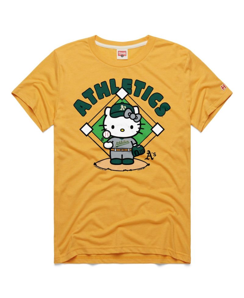 Men's and Women's Gold Athletics Hello Kitty Tri-Blend T-Shirt