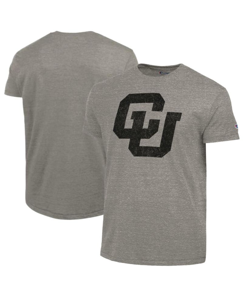 Men's Charcoal Colorado Buffaloes Vintage Triumph Tri-Blend T-Shirt