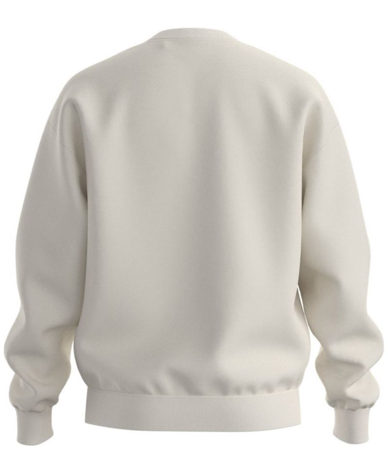 Men's Nespon French-Terry Crewneck Logo Print Sweatshirt