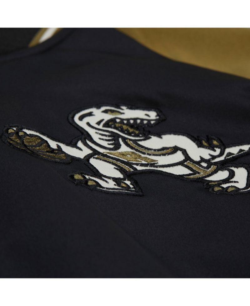 Men's Olive/Black Toronto Raptors Clutch Satin Raglan Full-Snap Jacket