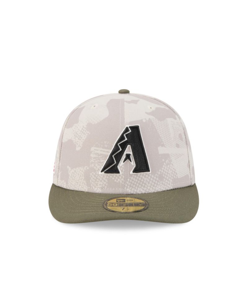 Men's Light Beige/Olive Arizona Diamondbacks 2025 Armed Forces Day 59FIFTY Fitted Hat