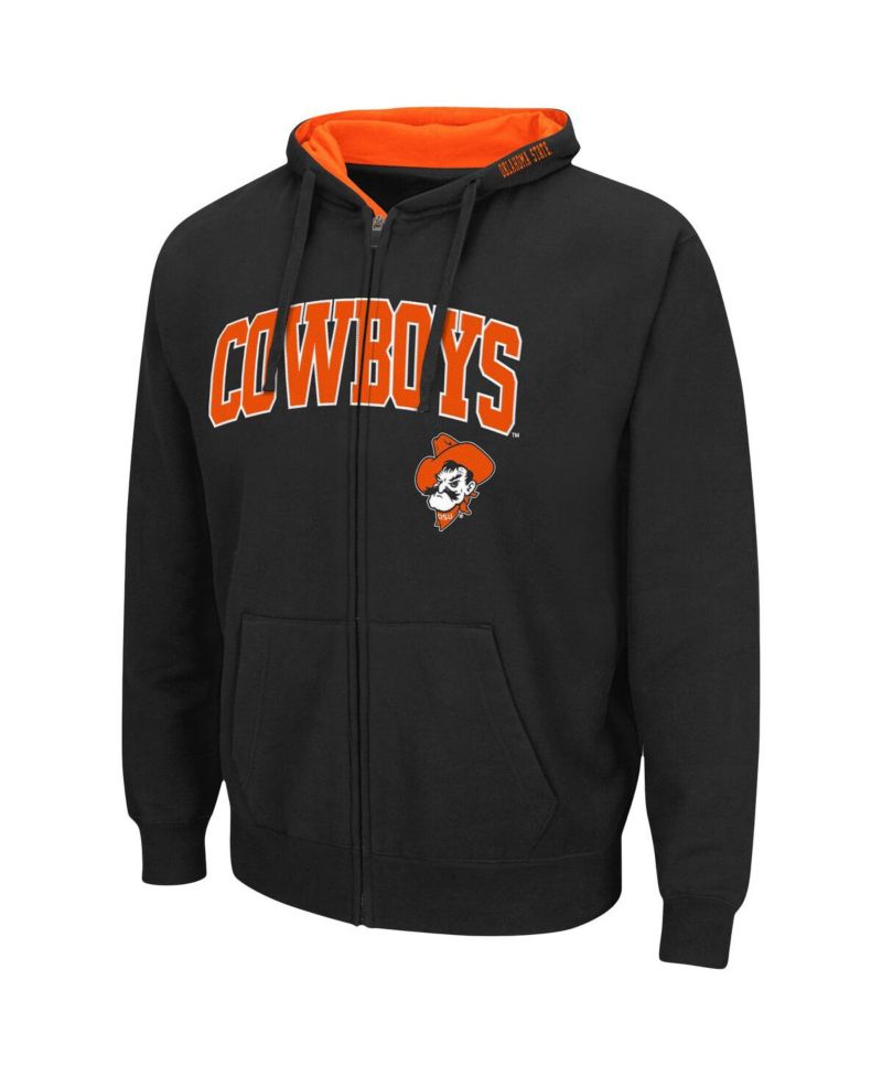 Men's Oklahoma State Cowboys Arch & Logo 3.0 Full-Zip Hoodie