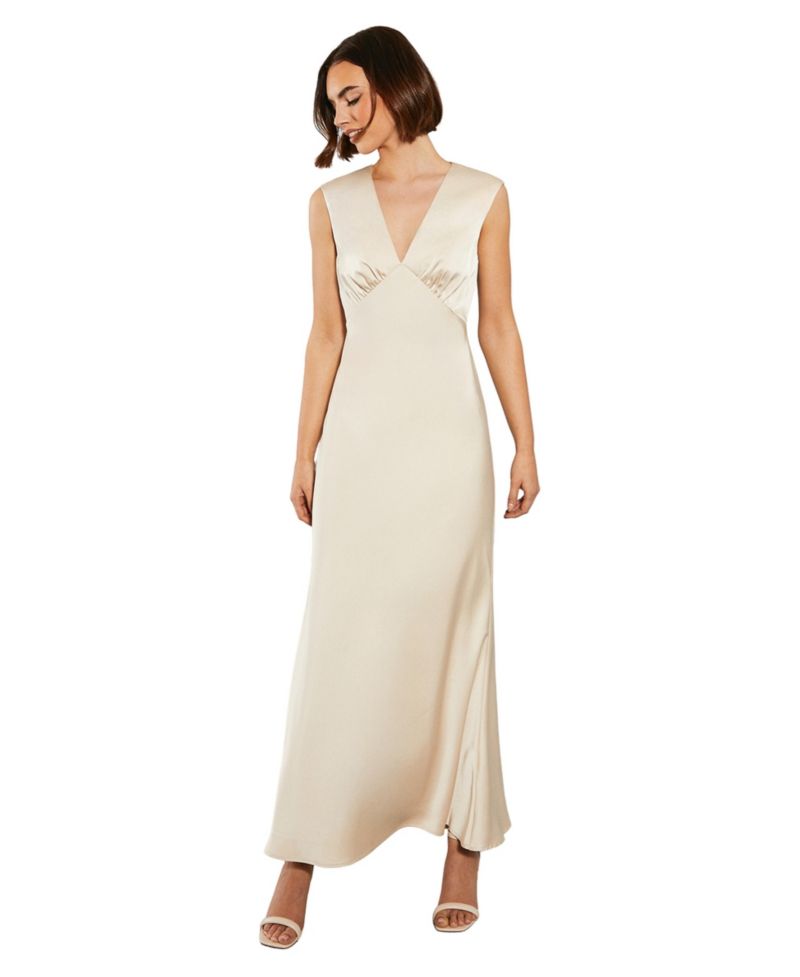 Women's Satin Bridesmaid Dress