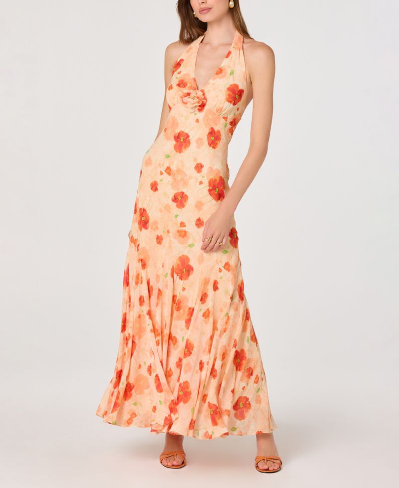 Women's Yasmeen Halter Neck Printed Dress