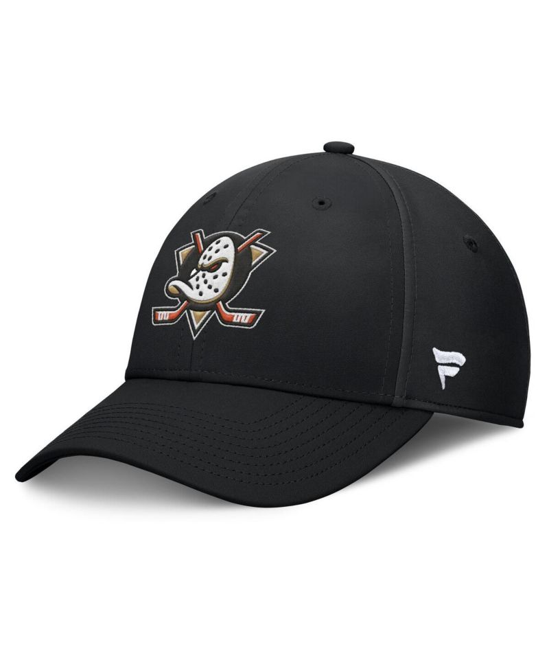 Men's Black Anaheim Ducks Core Primary Logo Flex Hat
