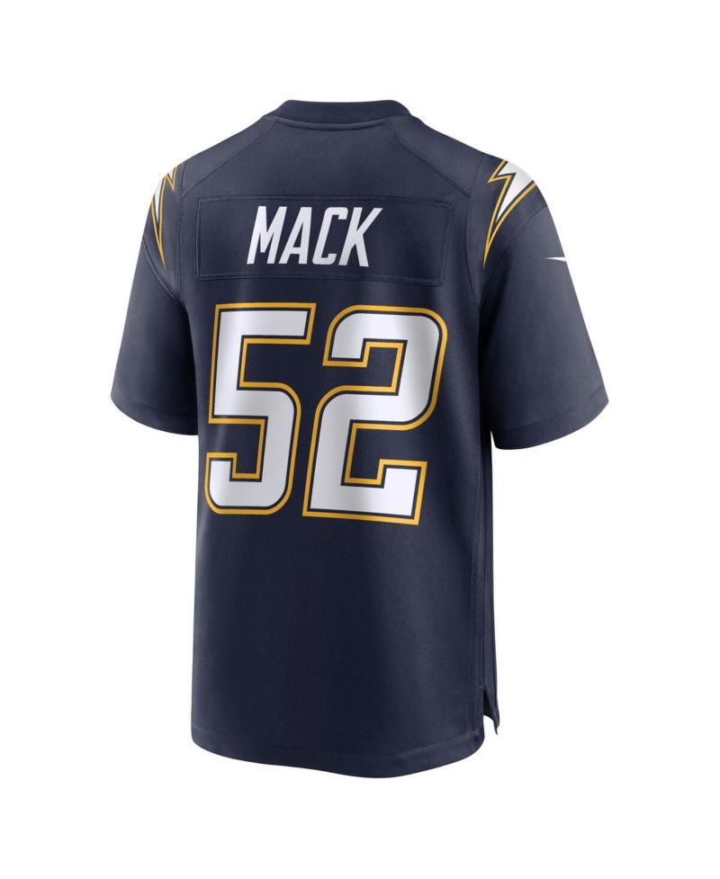 Men's Khalil Mack Navy Los Angeles Chargers Alternate Super Chargers Game Player Jersey