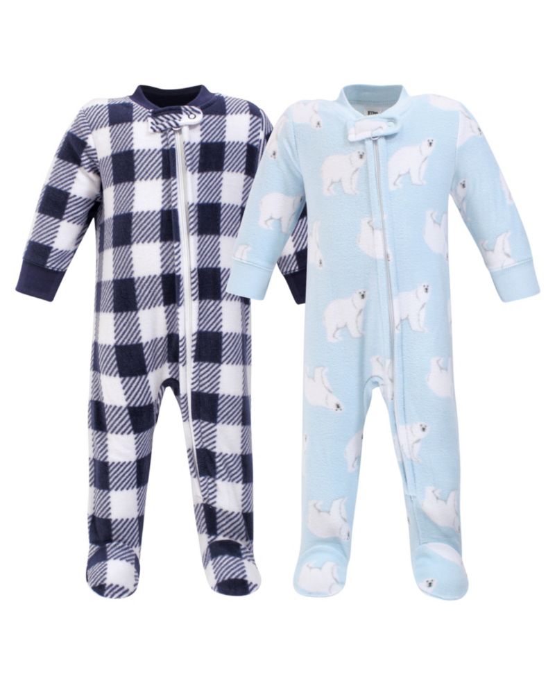 Baby Boys Hudson Snug Fleece Jumpsuit for Daytime & Dreamtime