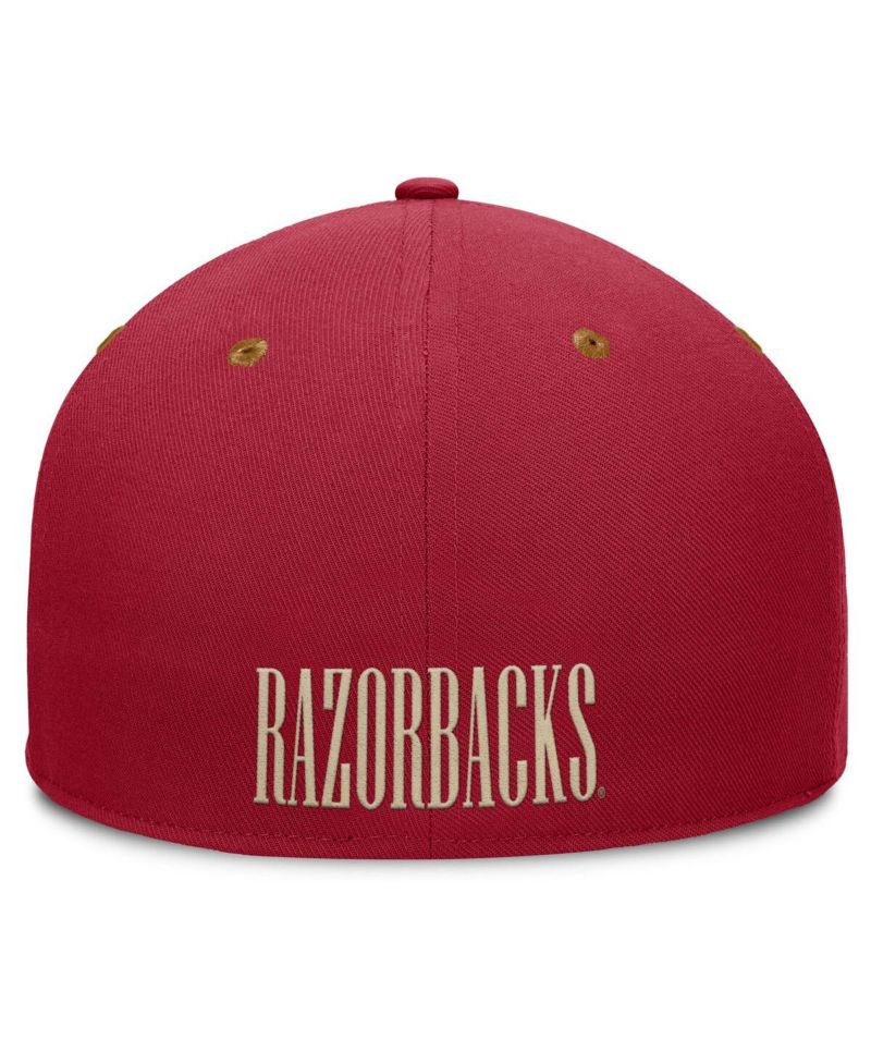 Men's Cardinal/Brown Arkansas Razorbacks NoBo Fitted Hat