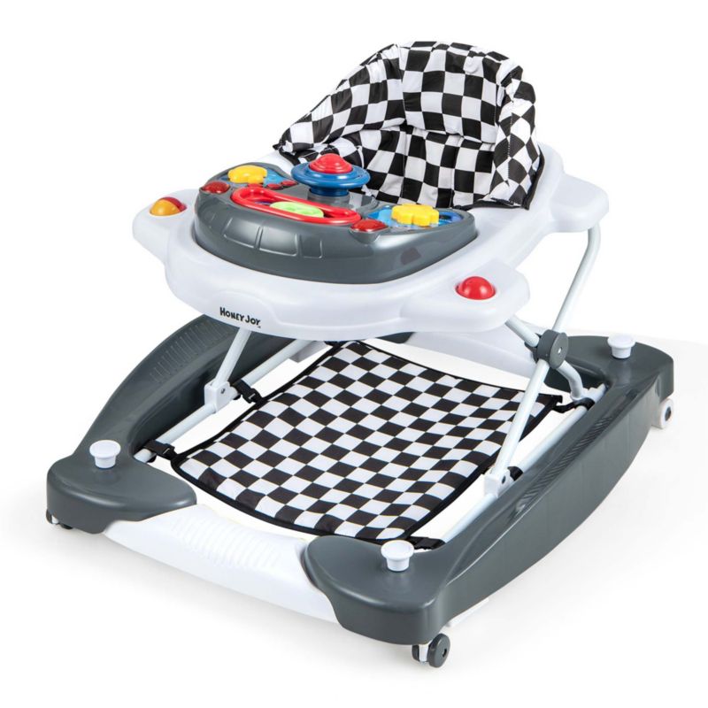 6 in 1 Baby Walker Adjustable Toddler Activity Center with Music Tray