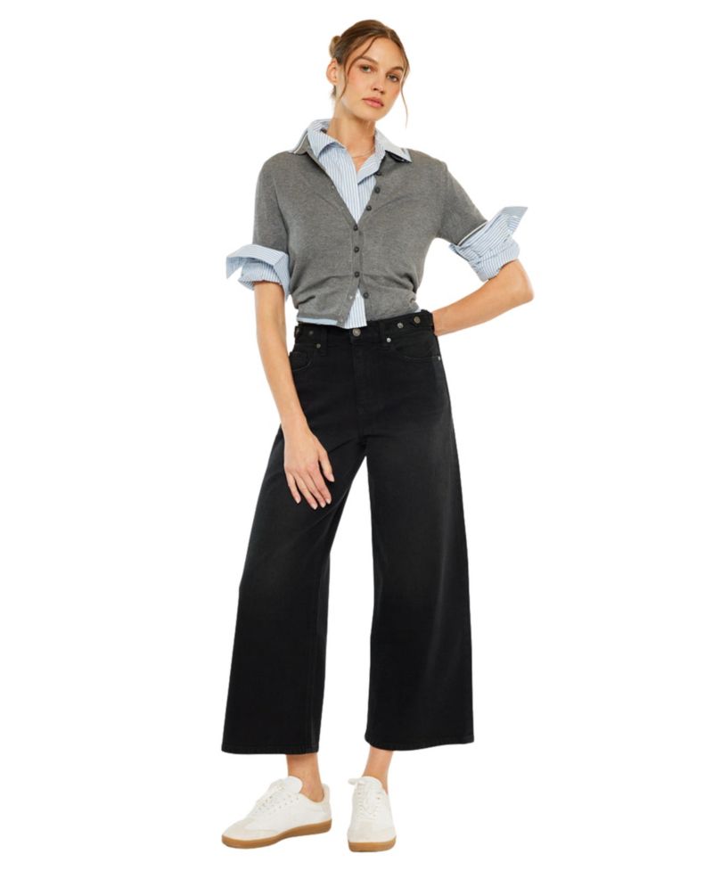Women's Victoria Ultra High Rise Cropped Wide-Leg Jeans