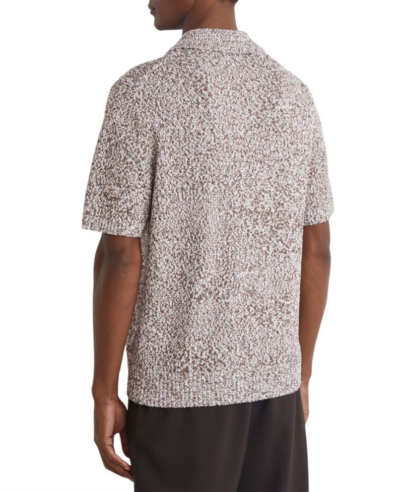 Men's Marco Relaxed-Fit Marled Cotton-Blend Polo Shirt