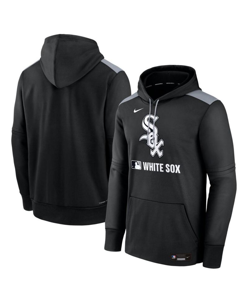 Men's Black Chicago White Sox Authentic Collection Performance Pullover Hoodie