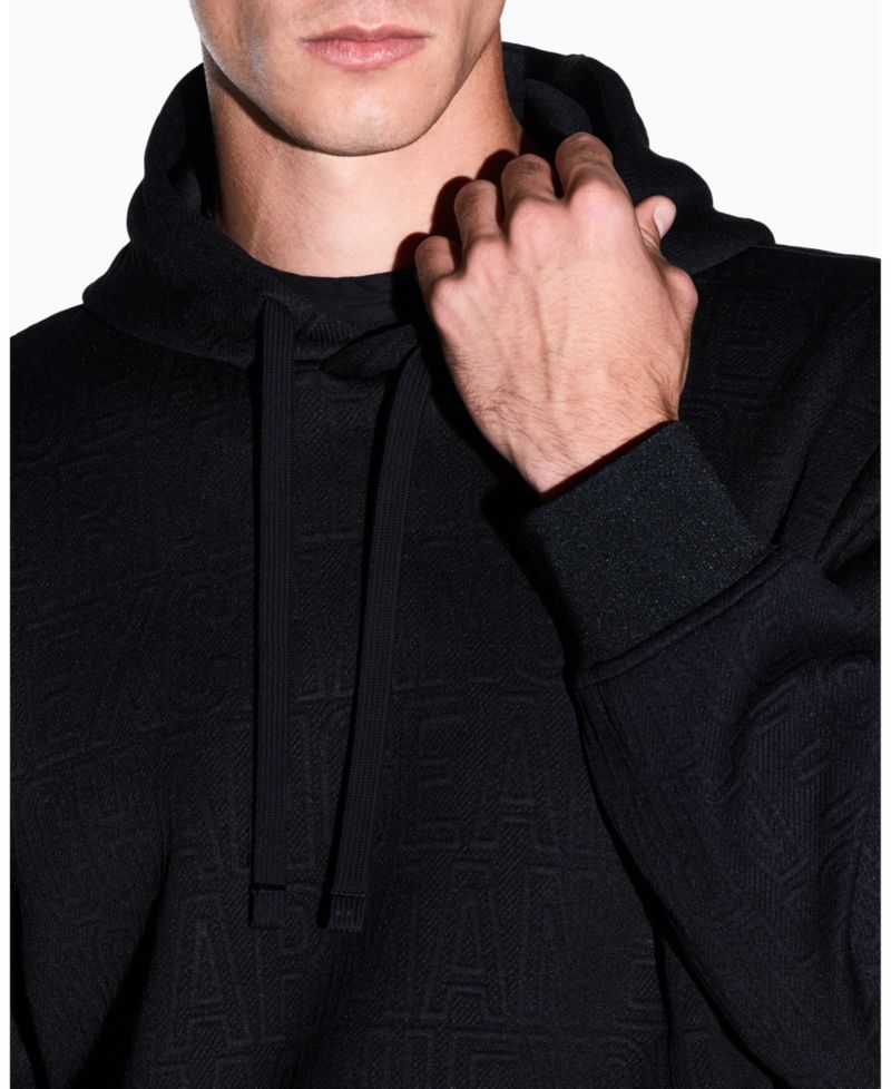 Men's Jacquard All Over Logo Hoodie Sweatshirt