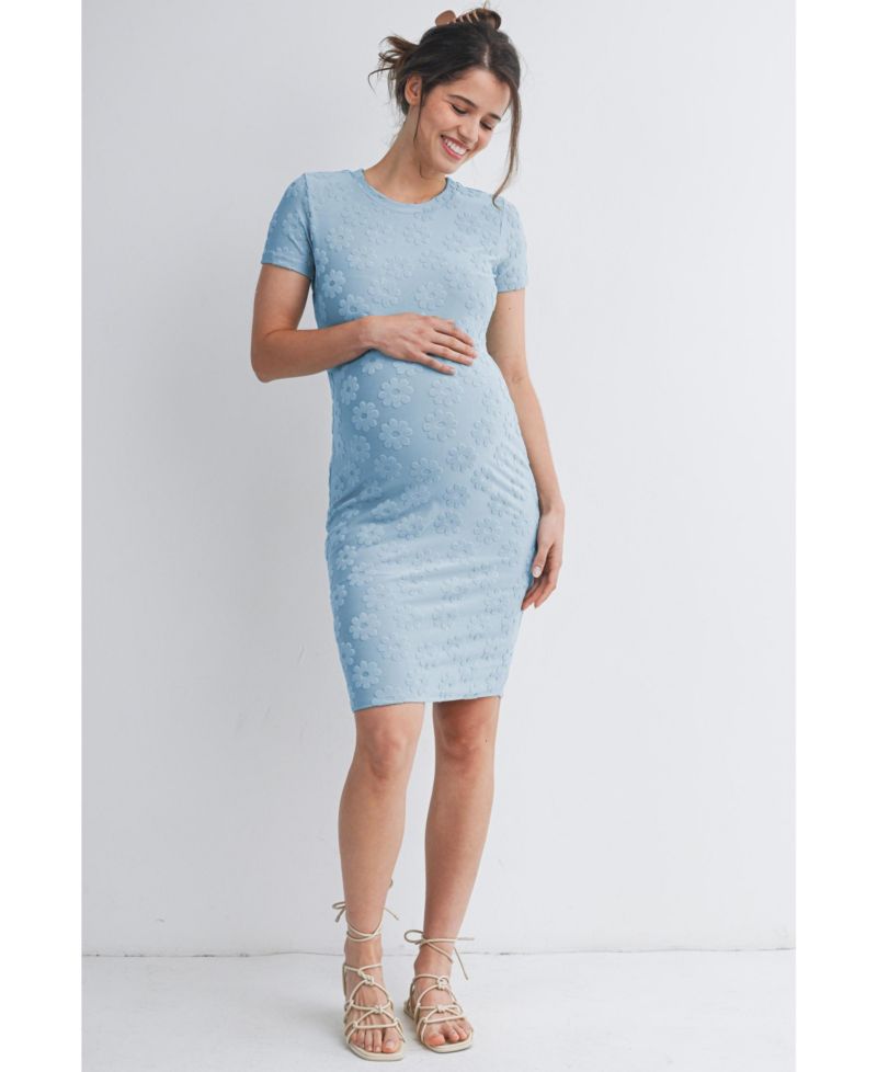 Women's Floral Bodycon Short Sleeve Dress