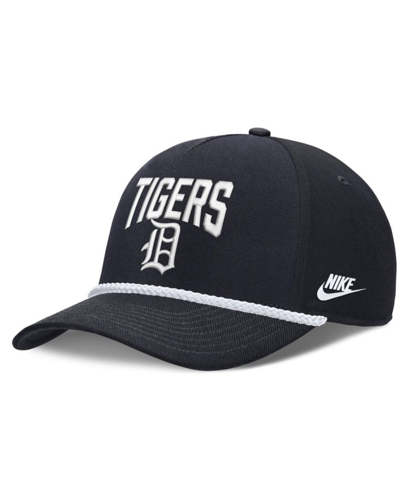 Men's Navy Detroit Tigers Cooperstown Rise Adjustable Hat