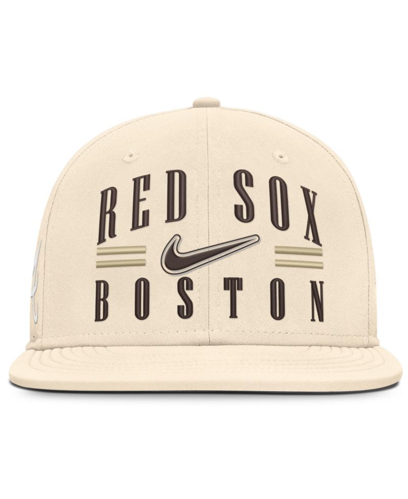 Men's Natural Boston Red Sox True Dri-FIT AeroBill Fitted Hat