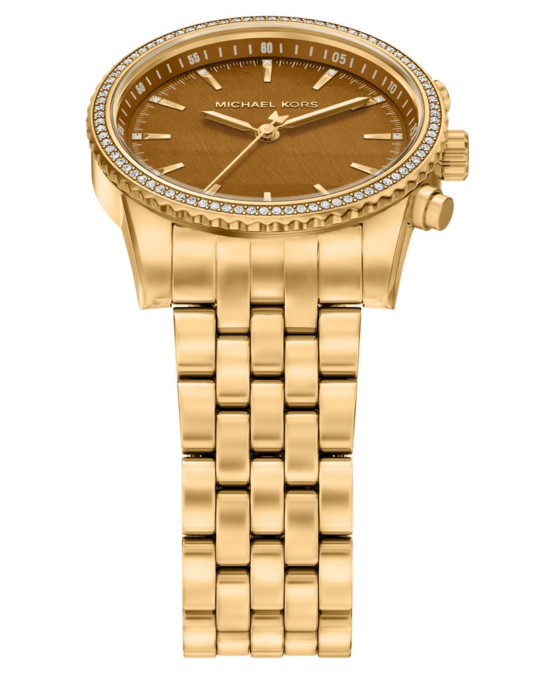 Women's Bryant Three-Hand Gold-Tone Stainless Steel Watch, 35mm