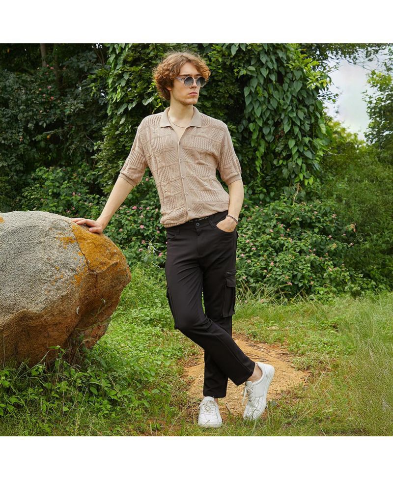 Men's Patch-Knit Shirt