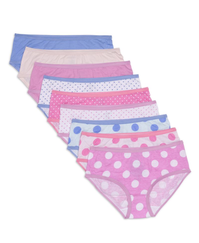 Little & Big Girls Big and Little Dots Hipster Underwear, Pack of 9