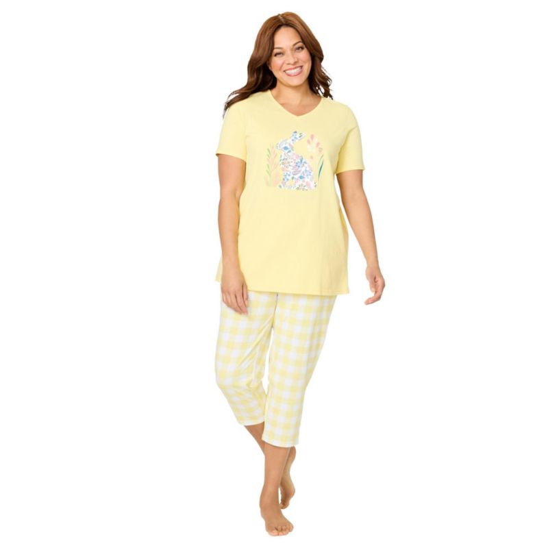 Plus Size Only Necessities Capri Pajamas