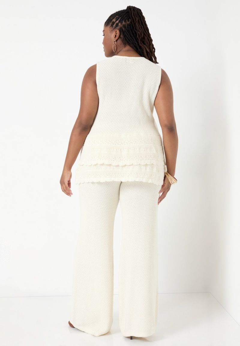 Women's Ruffled-Hem Peplum Tank Top