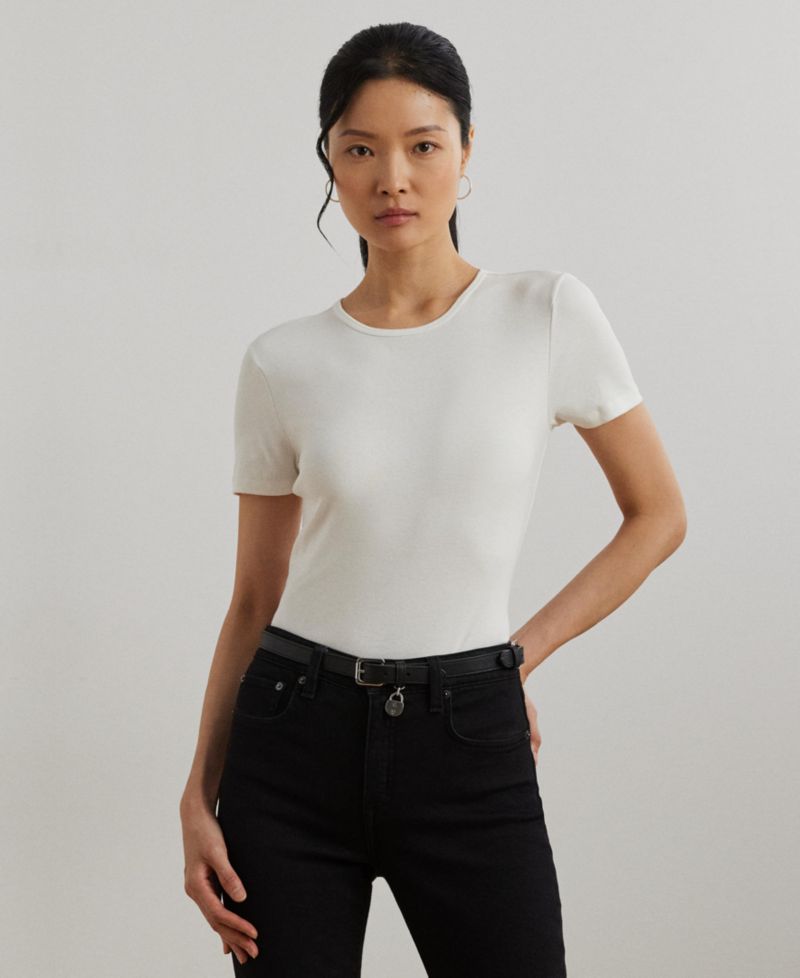 Stretch Knit T-Shirt, Regular & Petite