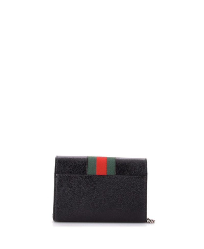 Small Dionysus Web Chain Wallet Leather