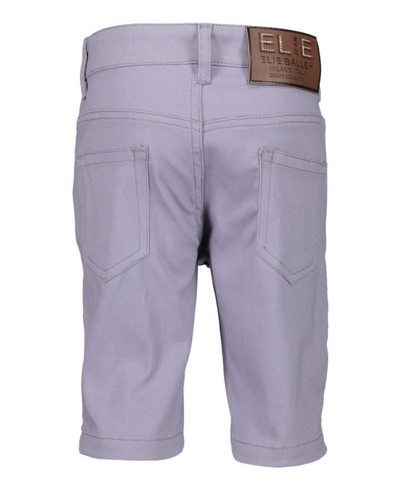 Big Boys Grey Cotton Twill Short