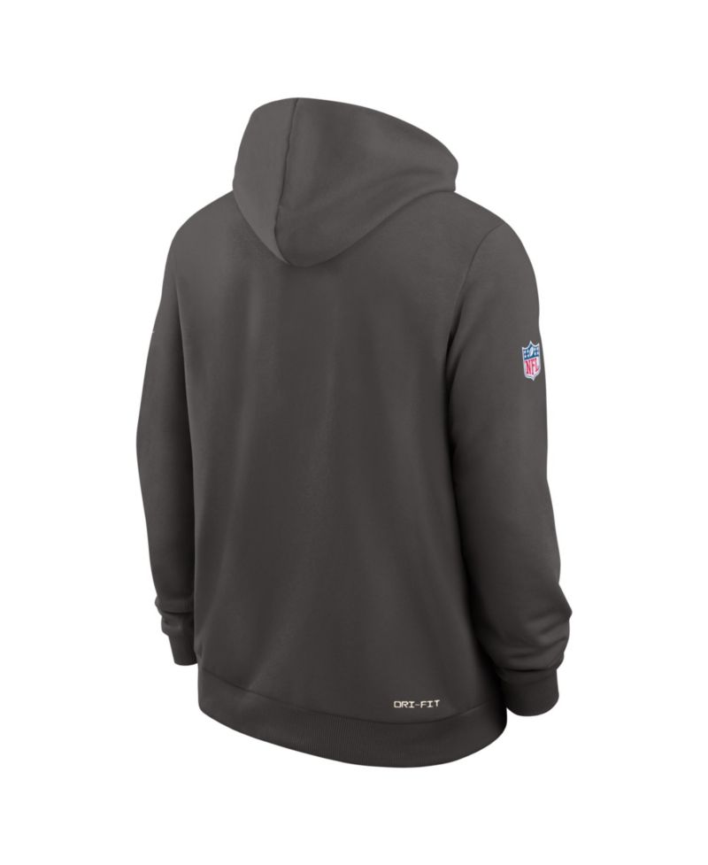 Men's Pewter Tampa Bay Buccaneers Sideline Standard Issue Dri-FIT Hoodie