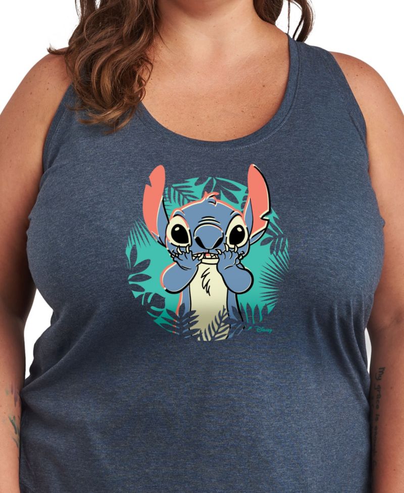 Plus Size Lilo Stitch Graphic Tank Top