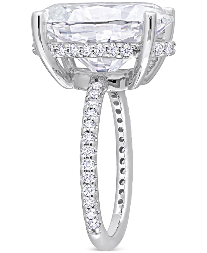 Lab Grown Moissanite Engagement Ring (8 ct. t.w.) in 10k White Gold