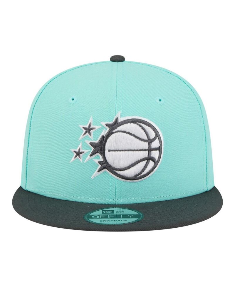 Men's Turquoise/Charcoal Orlando Magic Color Pack Two-Tone 9FIFTY Snapback Hat