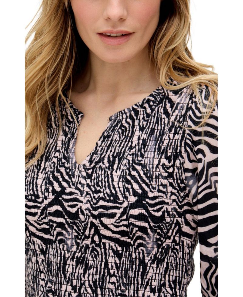 Women's Paulina Shirred Bodice Zebra Print Maxi Dress