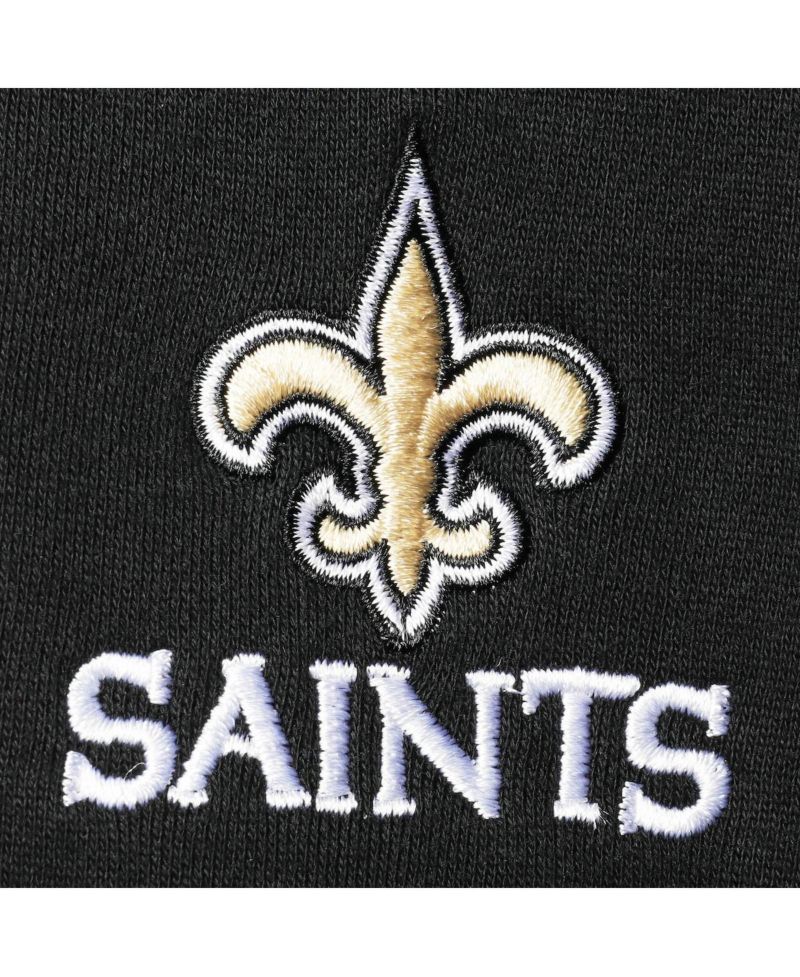 Men's Black New Orleans Saints Craftsman Thermal-Lined Full-Zip Hoodie