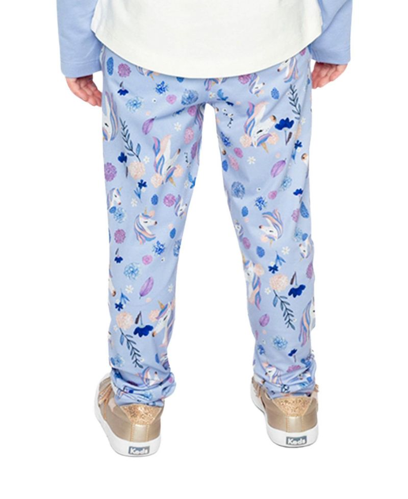 Little and Big Girl (6-12) Printed Leggings Unicorn Print