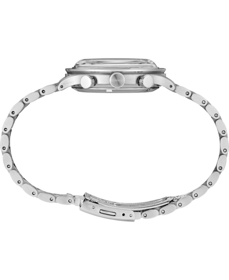 Men's Essentials Silver Stainless Steel Bracelet Watch, 38.7mm