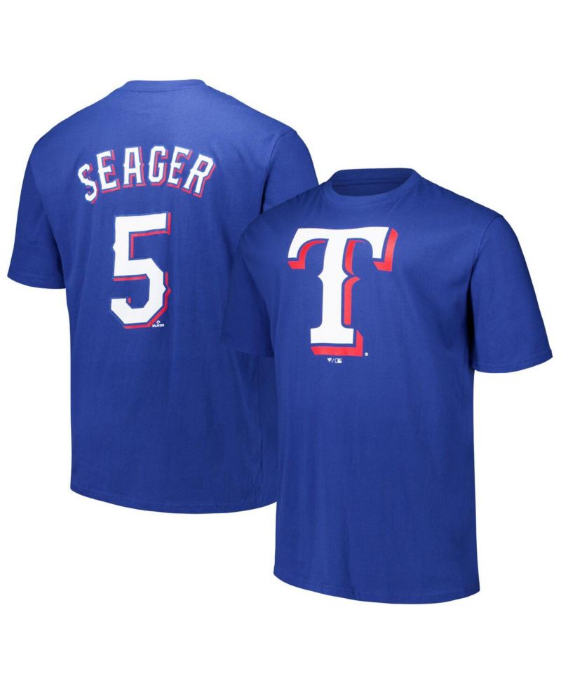 Men's Corey Seager Royal Texas Rangers Big & Tall Name & Number T-Shirt