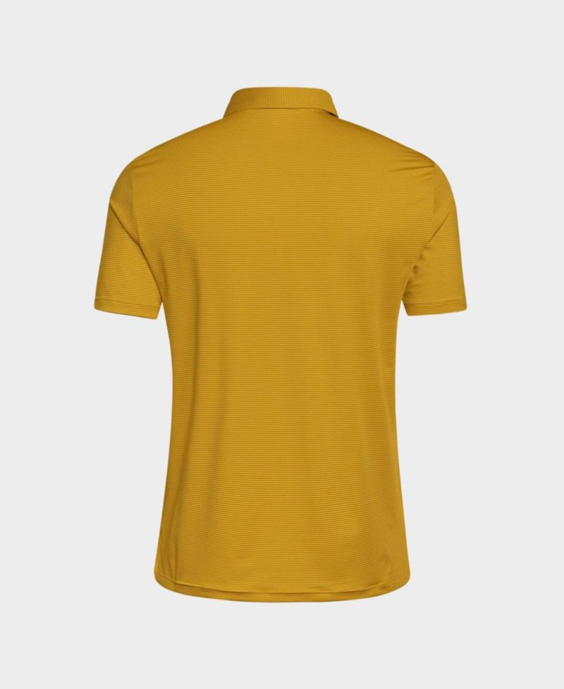 Men's Gold Arizona State Sun Devils Ultimate 365 Stripe Polo Shirt