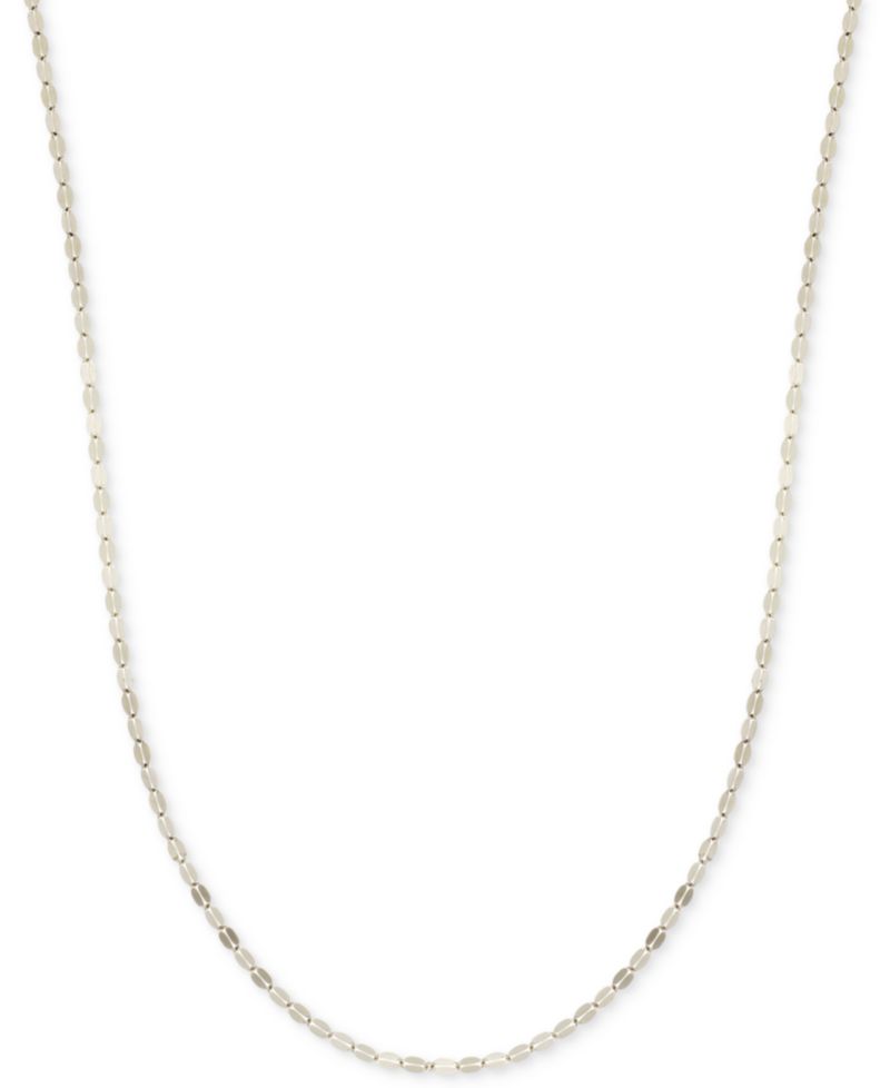 Mirror Link Chain Collection (1-1/2mm) in 14k Yellow, White and Rose Gold