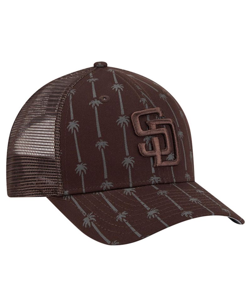 Men's Brown San Diego Padres Tonal Icon 9FORTY M-Crown Adjustable Trucker Hat