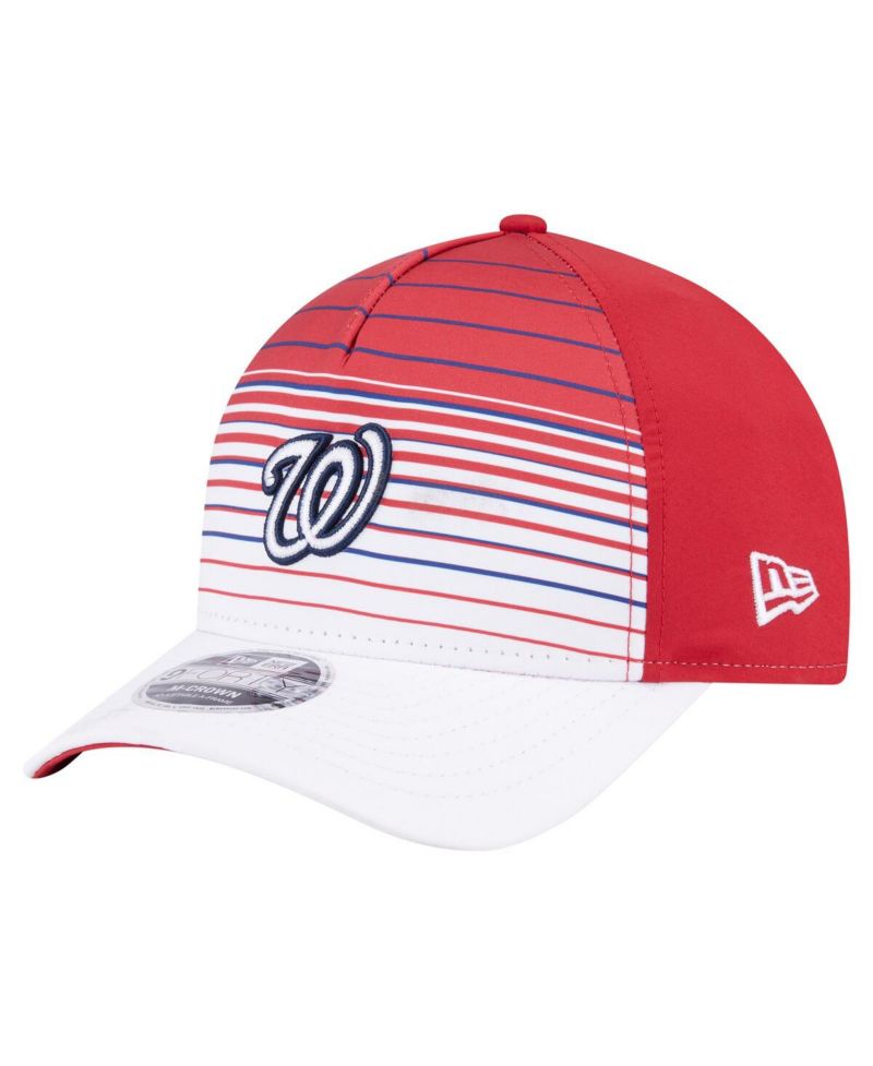 Men's Red Washington Nationals Gradient 9FORTY M-Crown Adjustable Hat