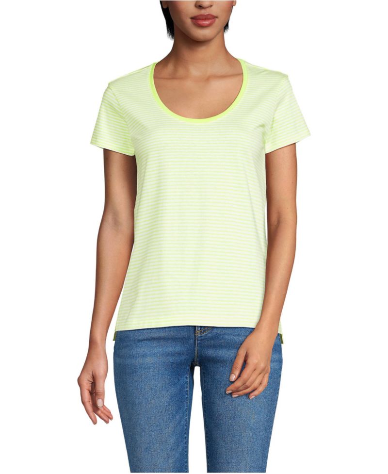 Women's Supima Cotton Tall Short Sleeve Scoop Neck Tee