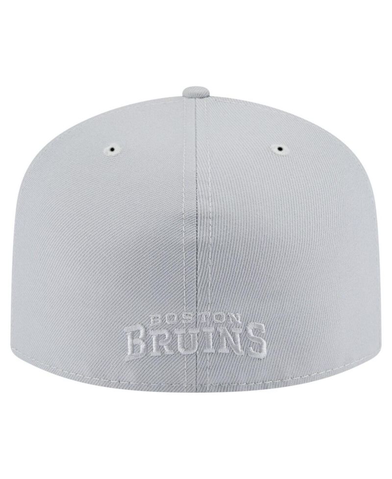 Men's Gray Boston Bruins Color Pack A-Frame 59FIFTY Fitted Hat